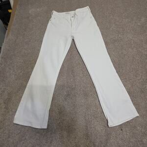Festival classic Boho Pilcro bootcut jeans womens sz 28 white denim
